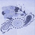 thumbnail image 1 of Ahgly Company Machine Washable Indoor Square Transitional Lavender Blue Area Rugs, 4' Square, 1 of 7