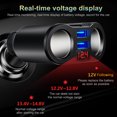 thumbnail image 4 of 3.1A Dual USB Car Charger 2 Port LCD Display 12-24V Cigarette Socket Lighter Fast Car Charger Power Adapter Car Styling, 4 of 5