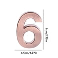 thumbnail image 3 of TopLLC Modern House Numbers Mailbox Numbers 0-9 Self-Adhesive Street Door Home Address Metal Numbers For Outside Or Inside Signs Easy Install Digital Stickers, 3 of 9
