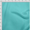 thumbnail image 3 of oneOone Viscose Jersey Aqua Blue Fabric Tree & Bear Cartoon Sewing Craft Projects Fabric Prints By Yard 60 Inch Wide, 3 of 5