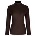 thumbnail image 4 of RKSTN Sweaters for Women Fashion Fall Winter Solid Color Long Sleeve Sweaters Pullove Turtleneck Casual Slim Ribbed Knit Sweater Tops, 4 of 8