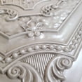 thumbnail image 2 of Drop-In, Glue-Up 2'x2' Faux Tin PVC Ceiling Tile In Antique White, Sample, 2 of 12