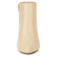 thumbnail image 2 of BLISSFUL STEP Women's Pointed Toe Zipper Stiletto Heels Ankle Boots, 2 of 6