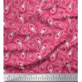 thumbnail image 1 of Soimoi Polyester Crepe Fabric Dot & Paisley Fabric Prints by Yard 42 Inch Wide, 1 of 1