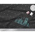 thumbnail image 2 of Soimoi Black polyester Crepe Fabric Dot & Sketch Monuments Architectural Print Sewing Fabric Yard 42 Inch Wide, 2 of 3