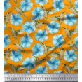 thumbnail image 1 of Soimoi Cotton Poplin Fabric Hummingbird & Floral Decor Fabric Printed Yard 56 Inch Wide, 1 of 3