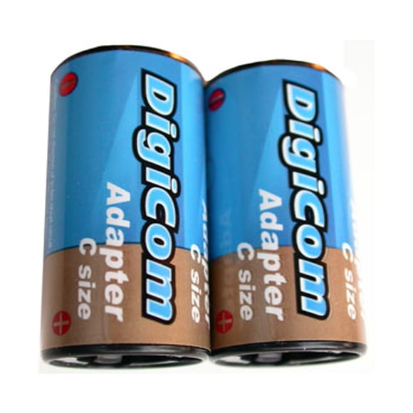 12-Pack C Size Battery Adapters for AA Batteries