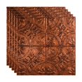 thumbnail image 1 of Fasade Traditional 2 Vinyl 2ft x 2ft Lay-In Ceiling Panel Moonstone Copper 5 Pack, 1 of 5