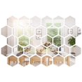 thumbnail image 4 of 32Pcs Acrylic Mirror Wall Stickers Hexagon Shape Reflective Smooth Home Party Decorations Decals Waterproof Stereo Wallpaper Classroom Door Party, 4 of 7