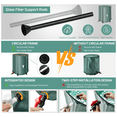 thumbnail image 2 of Collapsible Rain Barrel 53 Gallon Rainwater Collection Storage Tank with Garden Hose, 2 of 8