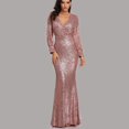 thumbnail image 3 of Uppada Robe à Col Rond pour Femmes, Couleur Unie, Robes d'Invitée de Mariage, Ceinture, Cocktail Party, Tenue de Travail, Coupe Ajustée, Robe Crayon, Robes Midi Décontractées, Liquidation en Liquidation, 3 of 8