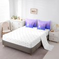 thumbnail image 3 of YST Ombre Bed Sheets Set,Purple Gradient Bed In A Bag For Kids Girls,Christmas Day Full Comforter Set 7 Piece,Xmas Snowflake Tree Bed Set,Winter Snow Bedding Comforter Sets,With 2 Pillowcase, 3 of 4