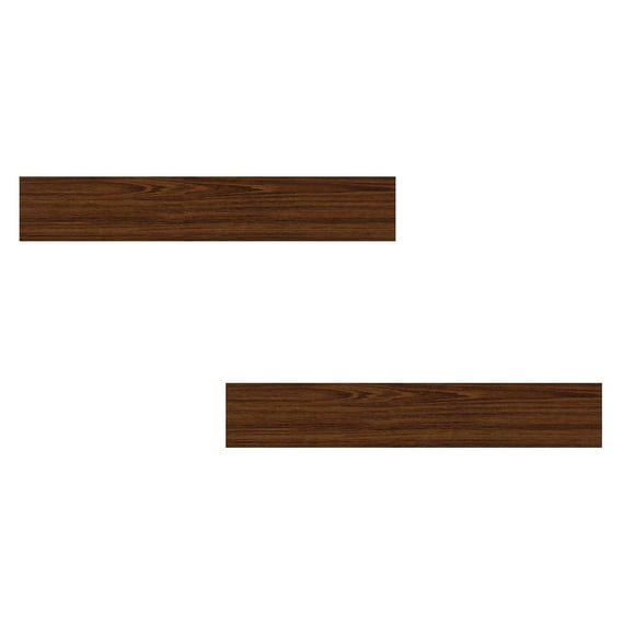 pdqouc 2Pcs Wood Grain Floor Stickers, Self-Adhesive PVC Tile Decals for Kitchen, Dining Room, Bedroom & Bathroom Home Renovation