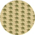 thumbnail image 1 of Ahgly Tapis de Zone Rond Lavable en Machine Intérieur Transitionnel Brun Doré Foncé, 5 Pieds Rond, 1 of 7