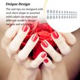 thumbnail image 4 of mmirethe Art Delicate Removable Artificial Tips Extension Fingernails Fashion Wraps Manicure Tools Decoration for Girls Type 22, 4 of 6