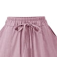 thumbnail image 4 of zanvin Shorts d'Été pour Femme à Taille Élastique, Jambe Grand, Unis, Imitation Coton et Lin, 4 of 4