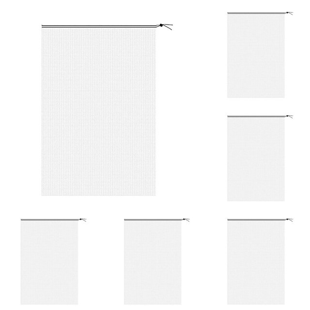Garden Net Cover for Bird Trees Flowers Patio & Outdoor Mesh, white 6Packs