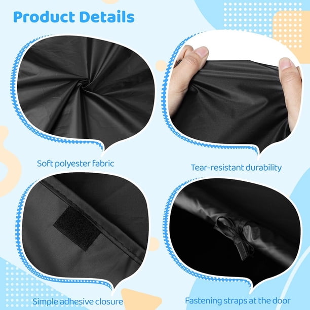 Tente Sensorielle Noire Cachette Apaisante pour Enfants Tente Sensorielle E4E6 Occultante C3Y1