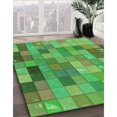 thumbnail image 3 of Ahgly Tapis Rectangulaire Lavable en Machine Intérieur Transitionnel Vert Lime Foncé, 2 Pieds x 3 Pieds, 3 of 7