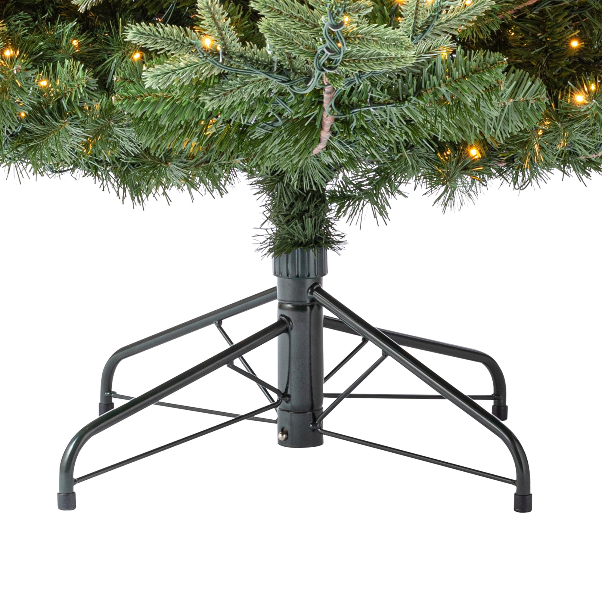 Holiday Time Arbre de Noël artificiel Épinette Complet Régulier Verona Pré-Éclairé de Simple Shape Quick SetMD 7.5 pi (2,29 m) en PE/PVC - Vert