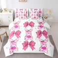 thumbnail image 1 of Erosebridal Kawaii Bowknot Bedding Queen Size,Cartoon Sheep Rabbit Bedding Sets Queen Size,Floral Decor,Reversible,Lightweight,7pcs, 1 of 5