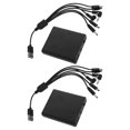 thumbnail image 2 of Hemoton Bloc-Piles d'Urgence 2 Pcs pour Coffre-Fort avec Prise Multiple, Alimentation CC de Secours pour Verrous Électroniques, 2 of 9