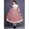 thumbnail image 4 of Bimba Print Long Party Wear Anarkali Kurta Flared A Line Kurtis For Women, 4 of 5