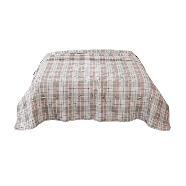 YIMWNYI Velvet Cotton Summer Quilt, Cooling Washed Cotton Quilt, Breathable Cotton Fiber Filling, Exquisite Pattern and Modern Style, Lightweight and Skin-Friendly Bedding, Perfect Summer Gift