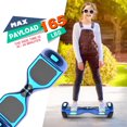 thumbnail image 2 of Hoverboard Bluetooth pour Enfants, Trottinette Auto-Équilibrée Couleur Araignée et Couleur Chrome avec Haut-Parleur Sans Fil Intégré et Roues Lumineuses, 2 of 7