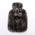 thumbnail image 1 of Yhmxh Home and Kitchen,Home Essentials 2L Hot Water Bottle Faux Fleece Cloth Cover Thermotherapy Fresh-keeping Cover Hot Warming Cold Protection Removable Hot Water Bottle Covers, 1 of 2