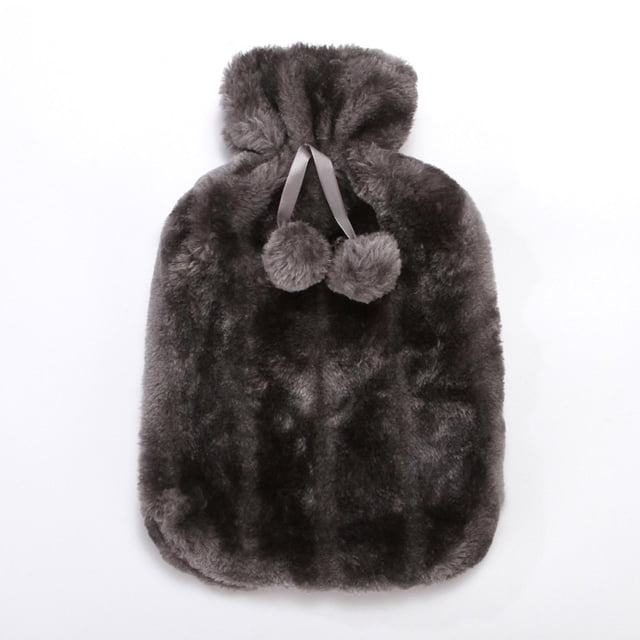 Yhmxh Home and Kitchen,Home Essentials 2L Hot Water Bottle Faux Fleece Cloth Cover Thermotherapy Fresh-keeping Cover Hot Warming Cold Protection Removable Hot Water Bottle Covers