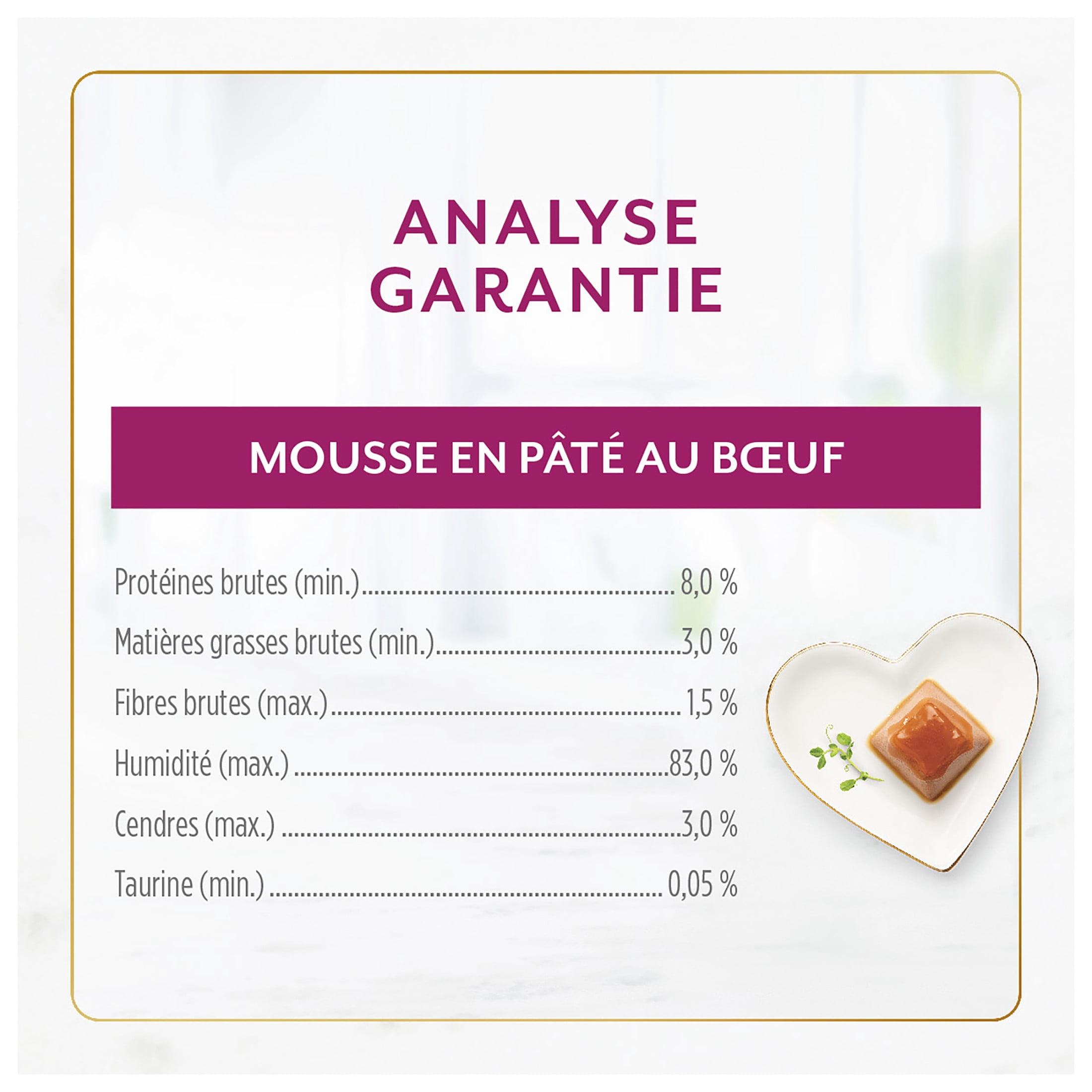 Fancy Feast Gems Mousse en Pâté avec Bœuf, Nourriture Humide pour Chats, 57 g x 2