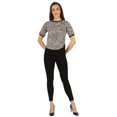 thumbnail image 2 of Inkmeso Round Neck Causal Tee Tops For Womens Printed Regular Fit High-Low Hem Top, 2 of 7