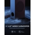 thumbnail image 4 of MEREDO Barre de Son 2.1 Canaux 180 W Séparables avec Caisson de Basses et 5 Modes d'Égalisation, Noir, 4 of 11