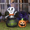 thumbnail image 5 of Gemmy Halloween Inflatable Skeleton in Cauldron, 5 of 5