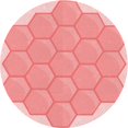 thumbnail image 1 of Ahgly Tapis Rond Lavable en Machine Intérieur Transitionnel Rose Flamant, 8 Pieds Rond, 1 of 7