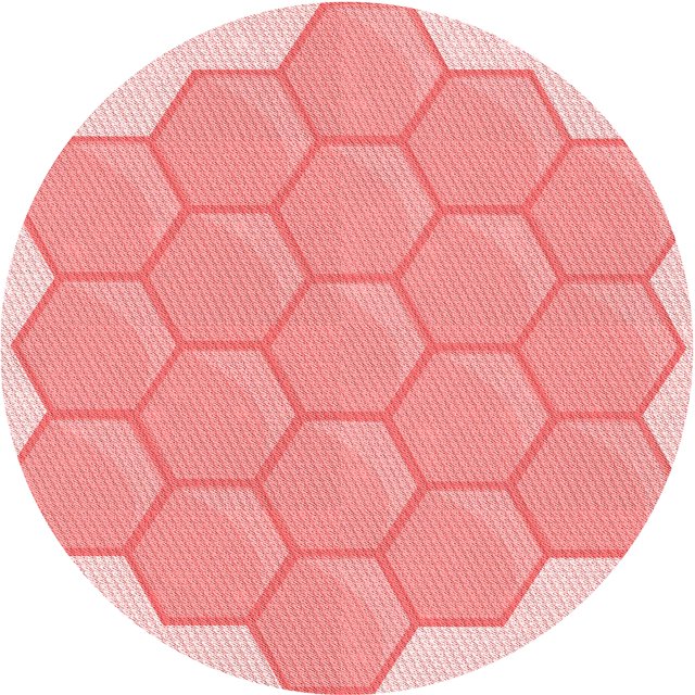 Ahgly Tapis Rond Lavable en Machine Intérieur Transitionnel Rose Flamant, 8 Pieds Rond