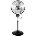 thumbnail image 1 of Optimus F-4205 20 Inch 3 Speed Standing Oscillating Industrial Floor Fan, Chrome, 1 of 2