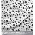 thumbnail image 1 of Soimoi Gray Cotton Voile Fabric Dots Dots Fabric Prints By Yard 56 Inch Wide, 1 of 5