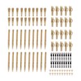 thumbnail image 2 of Lixada 100pcs Terminal Carp Fishing Tackle Safety Clips with Pins Tail Rubber Tubes Sleeves Quick Change, 2 of 7