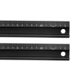 thumbnail image 1 of Unique Bargains Aluminum Alloy Straight Ruler with Anti Slip, 45cm, Black, 2 Count, 1 of 5