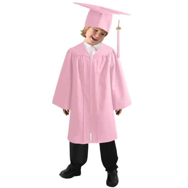 Ensemble Toge et Mortier de Remise des Diplômes Préscolaire pour Tout-Petit, Toge et Mortier Rouges, Promotion 2025