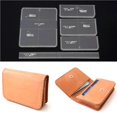 thumbnail image 1 of yingyy 5 Pcs Portefeuille Acrylique Transparent Modèle Outil de Bricolage en Cuir, 1 of 6