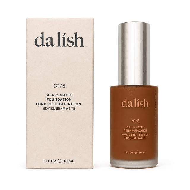 da lish cosmetics - Clean Weightless Buildable Coverage Foundation For All Skin Types - - F05 Very Deep