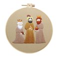 thumbnail image 2 of Wzzjkit Vintage Religious Hand Embroidery Diy Handmades Fabric Material Kit Creatives Needlework Embroidery, 2 of 5