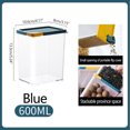thumbnail image 2 of Bigersell Stackable Food Storage Containers with Lids Airtight Cereal Dispenser Dry Food Storage Containers for Cereal, Rice, Flour, Sugar Easy Open Canister Kitchen Pantry Storage Organization Blue, 2 of 2