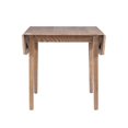 thumbnail image 3 of Linon Ervin Square Space Saving Drop Leaf Table in Washed Gray Rubberwood, 3 of 16