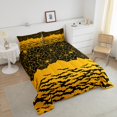 thumbnail image 3 of YST Spider Web Full Bedding Set,Gothic Halloween Decorations Comforter Set,Yellow Bats Birds Duvet Set,Goth Horror Theme Bed Set,Reversible Wildlife Down Comforter for Kids Boys Girls, 3 of 5