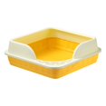 thumbnail image 1 of TISHITA Heightening Semi Closed Cat Litter Box Deep Toilet Anti ing Nonstick Kitty Yellow, 1 of 8