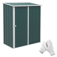 thumbnail image 1 of Outsunny Remise de Rangement Extérieure 5'x3' avec Porte Simple, Vert, 1 of 10